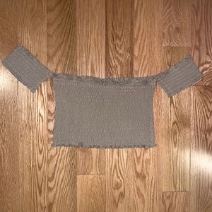 Off the shoulder crop top